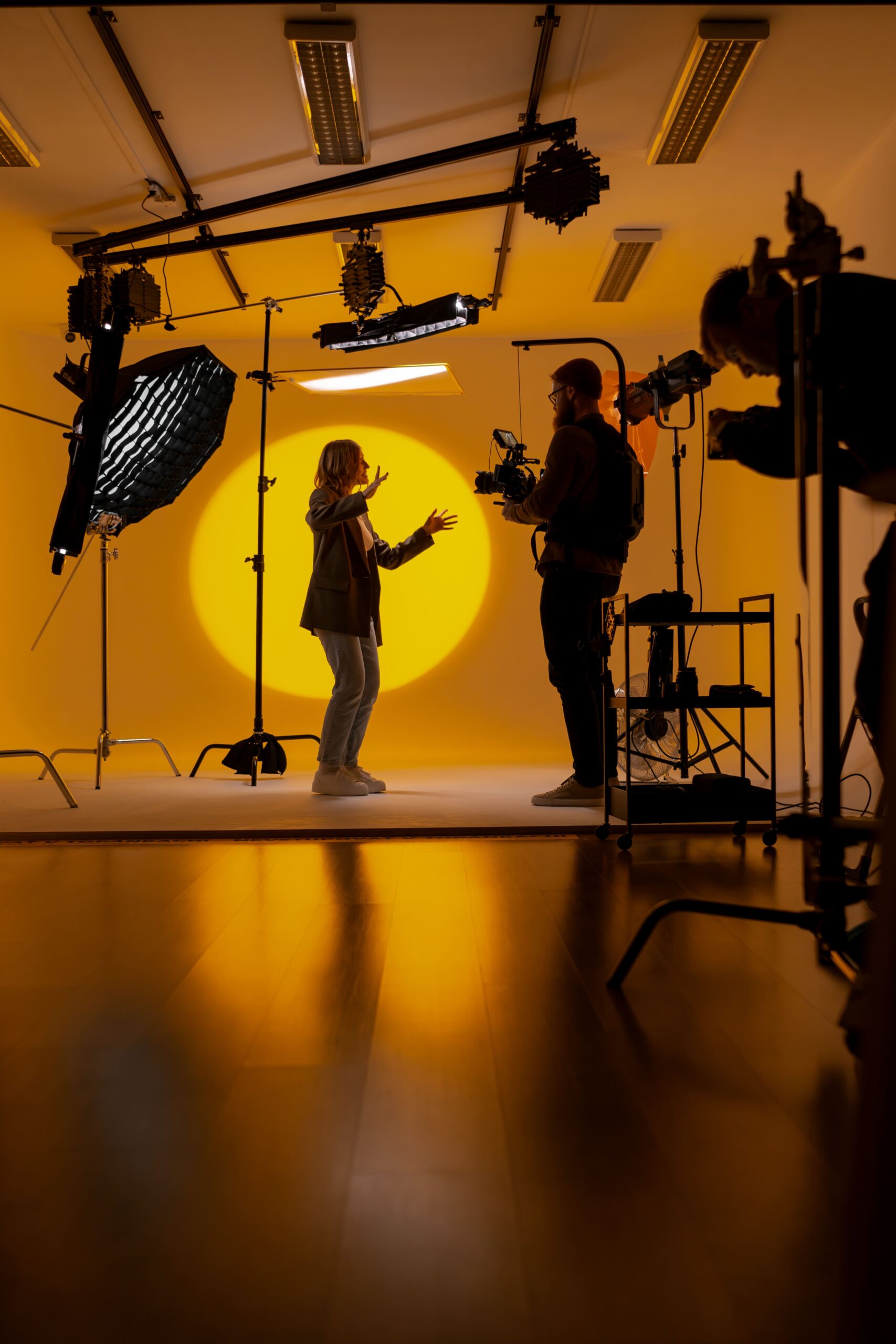 Influencer campaign content being professionally filmed